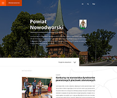 Starostwo Powiatowe w Nowym Dworze Mazowieckim - projekt: strona główna